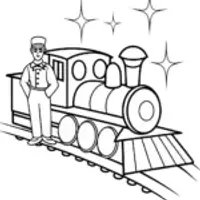 Blippi on a magical train