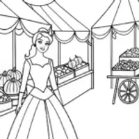 Princess at the enchanted market