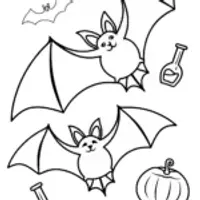 Bats delivering Halloween potions