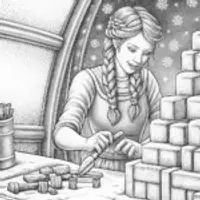 Elsa ice sculpture workshop