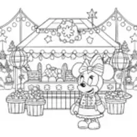 Minnie Mouse Christmas market adventure