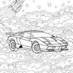 Lamborghini racing in space