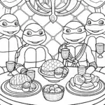 Ninja Turtles tea party