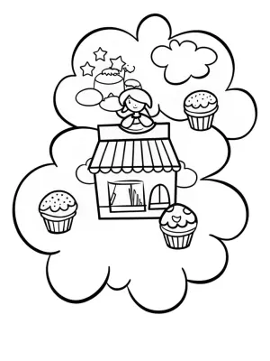 Gabby’s cloud bakery adventure coloring pages