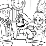 Mario at a time travel tea party