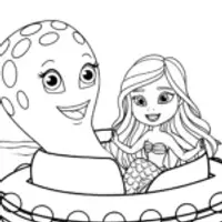 Mermaid and octopus raft ride