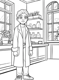 Miles Morales in a botanical lab