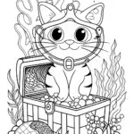 Whiskers the Cat underwater treasure dive