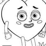 Heart character exploring emotions