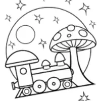 Mushrooms on a cosmic train