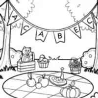 Alphabet garden party