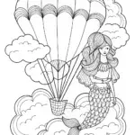 Little Mermaid in the clouds