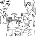 Ice cream timekeepers at work