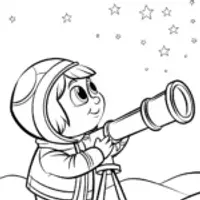 Captain Barnacles stargazing