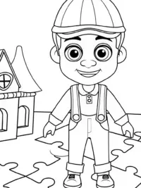 Blippi in puzzle land