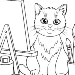 Palette the cat’s art adventure