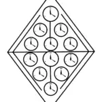 Alphabet clocks in a timepiece