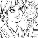 Banban discovering a magical mirror