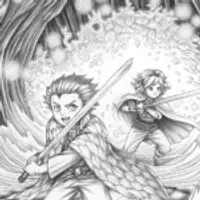 Demon Slayer in a magical cave