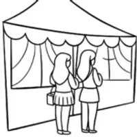 Rainbow High students at art fair