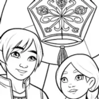 Lantern festival mandala scene