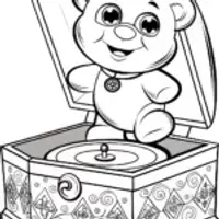 Cheer Bear in a music box