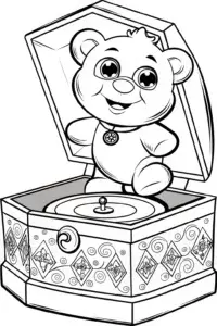 Cheer Bear in a music box