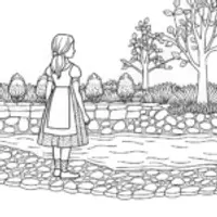 Alice by the riddling river