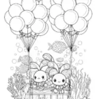 Cinnamoroll underwater balloon festival