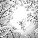 Frosty fairy winter dance