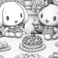 Cinnamoroll’s tea party
