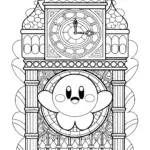 Kirby in the clock tower