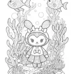 Kuromi at the underwater carnival