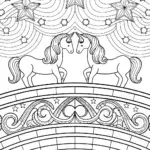 Unicorns building a bridge to the stars