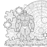 Hulk assembling a cosmic puzzle