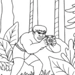 Hulk taking photos in alien jungle