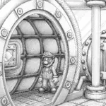 Mario in an underwater factory