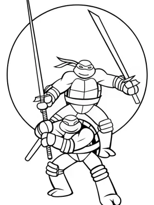 Teenage Mutant Ninja Turtles guardians coloring pages