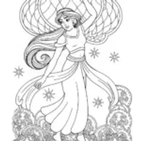 Jasmine dancing with fireflies