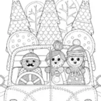 Gingerbread family road trip