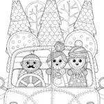 Gingerbread family road trip