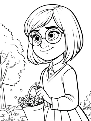 Mirabel planting magical seeds coloring pages