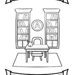 Alphabet characters in a library