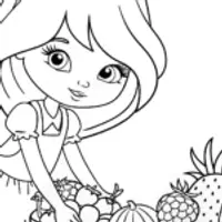 Strawberry Shortcake exploring berries
