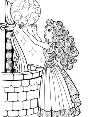 Mirabel reaching for a dream orb coloring pages
