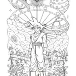 Goku at a space carnival