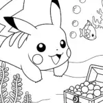 Pikachu’s underwater treasure dive