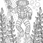 Captain Barnacles and glowing seaweed