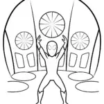 Miles Morales in a quantum art studio