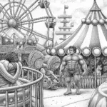 Hulk at the alien carnival